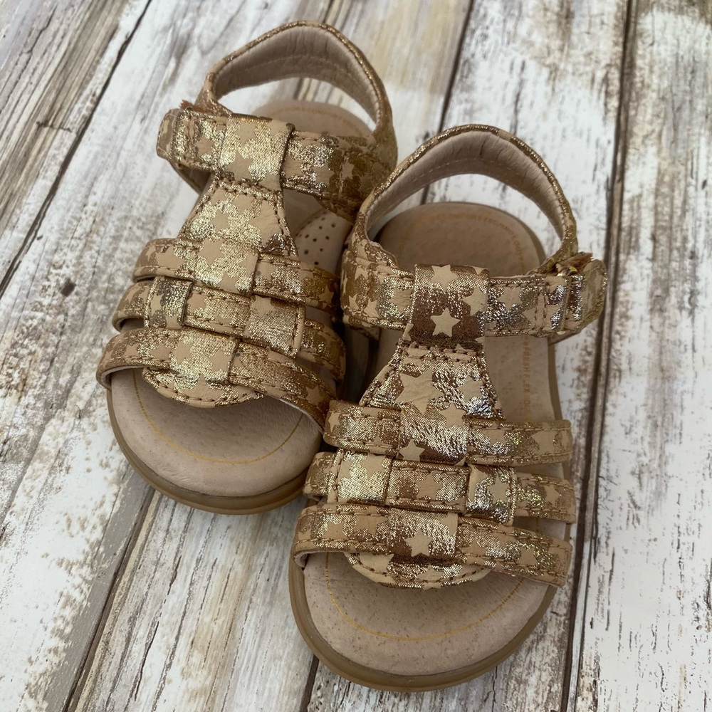 New Sole Play Golden Star Sandals
